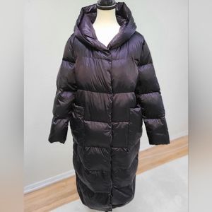 Brand new hooded long puffer (XL, black, Nap loungewear)